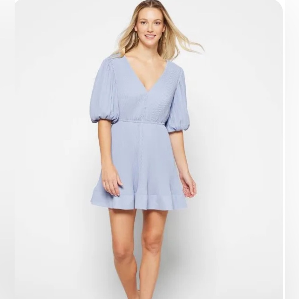 Milly Elle Pleated Mini Dress